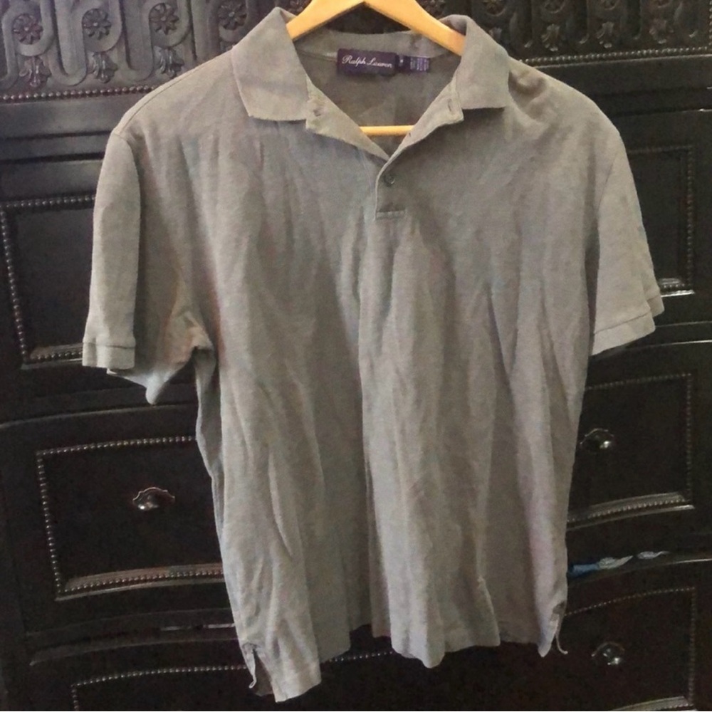 Grey Ralph Lauren Purple Label Polo